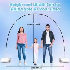 Best Voircoloria Balloon Arch Kit with Pump Electric 110V 600W Automatic Dual