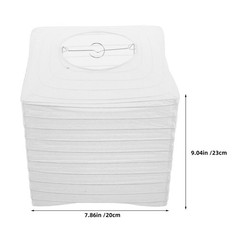 4pcs White Square Paper Lanterns – Chinese Hanging Decorations for Japanese