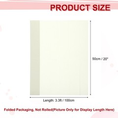 Crepe Paper Roll Crepe Paper Decor 3.3ft Long 20 Inch Wide, Milky White
