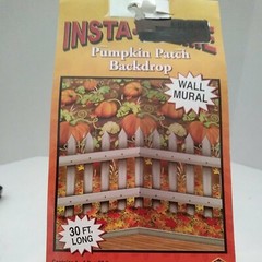 Beistle Insta Theme Pumpkin Patch Backdrop 4’×30′ Autumn Harvest. Halloween…