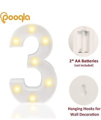 Birthday/party LED #3 Light Up Number 📦