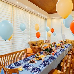 Time to Adult! 96 Pcs Blue & Silver 18th Birthday Tableware for Boys and Girls