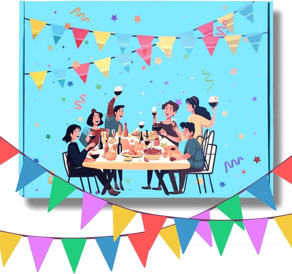 1050ft/320M Multicoloured Bunting Banner 600Pcs for Indoor Outdoor New Boxed