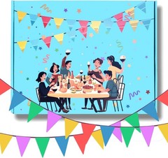 1050ft/320M Multicoloured Bunting Banner 600Pcs for Indoor Outdoor New Boxed