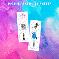Kpop Happy Birthday Coloring Activity Kpop Packet Party Favors