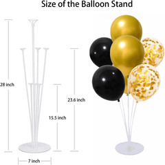 6 Set Balloon Stand Kit for Table Centerpieces with Balloon and Base Party Decor