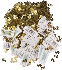 Casino Confetti Money Theme Party Supplies Decoration Fetti