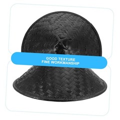 Samurai Hat Cosplay Decorative Hat Handwoven Simple Prop for Party Stage Perf…