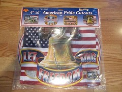 4-16″ American Pride Cutouts Decoration 2003 Beistle NOS