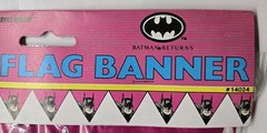 Vintage 1991 DC Comics Batman Returns 12 Foot Vinyl Birthday Party Banner