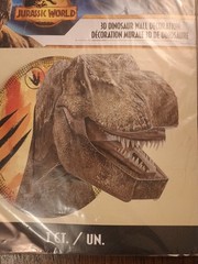 Unique Jurassic World 3D Dinosaur Wall Decoration T-Rex 🦖 NEW pop out Dino Head