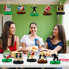 Football Party Table Decorations | Football Birthday Honeycomb Centerpieces Tabl