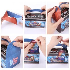 24 PCS Wrestling Party Favor Boxes with Thank You Tags – Boxing Theme Gift Bags