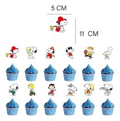 Peanuts Snoopy Themed Birthday Party Decorate Kit Banner Balloons Cake Toppers