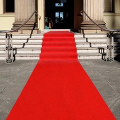 Preboun 3.9 x 60 ft Carpet Runner for Party Felt 7″ x 4’2″ (Runner), Red