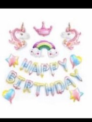 unicorn birthday balloons decorations