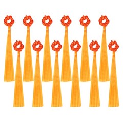 Rainbow Dance Ribbons, Wrist Streamers 20″ & 12 Pcs & Orange