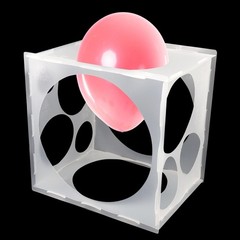 11 Holes Balloon Sizer Collapsible Cube Box Measurement Tool for Balloon Decor