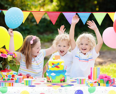 4 Pcs Birthday Tablecloth Disposable Plastic, Colorful Balloons Confetti Happy B