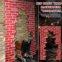 Wizards Door Banner Brick Signs Magical Wizard Door Banner 78.7″ x 47.2″