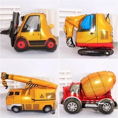 13pcs Construction Theme Birthday Party Decorations, Number 1 Large Construct…