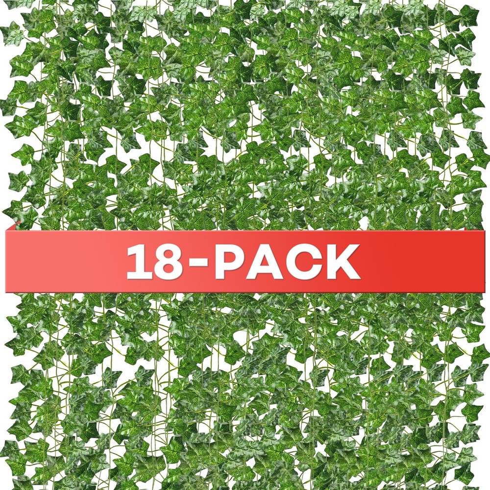 Alotiki 18 Pack 126 Feet Vines,Ivy,Ivy Garland,Fake Ivy,Fake 18, Green