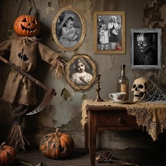 Haunted House 3D Portraits – Wall Decor with Changing Faces for Halloween Fun