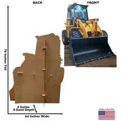 FRONT LOADER 6′ Tall CARDBOARD CUTOUT Standup Standee Poster Construction Prop