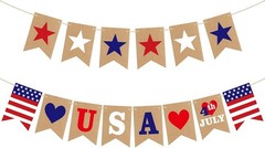 4th of July Decorations Red White Blue Independence Day Decor