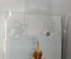 Ginger Ray 3 Gold Star Fan Decorations Metallic Paper Stars Party Decor