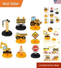 8 Cute Construction Zone Centerpieces for Baby Showers and Birthday Celebrations
