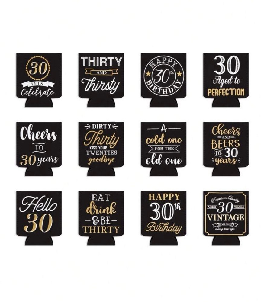 Happy 30th Birthday Coozies (2 x 12 Pack)
