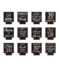 Happy 30th Birthday Coozies (2 x 12 Pack)