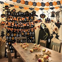 Halloween Decorations Party Decor Indoor Trick or Treat Banner Garland Box Set