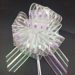 Decor Wedding Pull UK Wrap Party Organza Pom Gift Bow Bows Large 50mm Ribbon