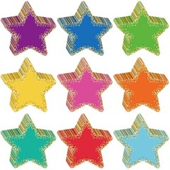 108 Pcs 3.5 Inch Small Confetti Star Cutouts for Classroom Bulletin Board