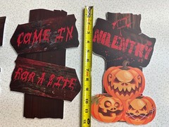 15 PACK! Halloween Yard Signs, 12″ Outdoor Haunted House Lawn Decorations Stakes