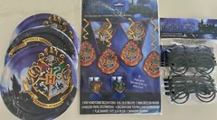 Harry Potter Birthday Party Decorations Favors Glasses Banner Plates Cake Lot 6