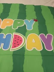 7x5ft Cartoon Watermelon Themed Birthday Party Backdrop Decorations Supplies S-1