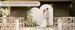 Ivory Arch Backdrop Cover Set of 2, 7.2FT and 6FT Stretchy Spandex Ivory Arch