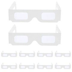 25 Pcs 3d Glasses Diffraction Style Festival Decorations for Girls