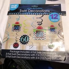 60th birthday party decorations Amscan -A4