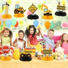 8 Cute Construction Zone Centerpieces for Baby Showers and Birthday Celebrations
