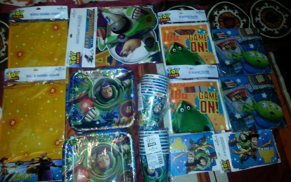 TOY STORY Party set Supplies Disney Pixar Invites Table-cover napkins bag(LARGE)
