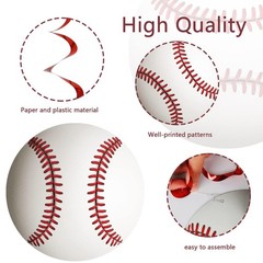 42 Pcs Baseball Hanging Swirls Decorations Baseball Birthday Banners Party St…