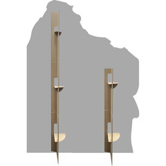 SS11352 Wherefore Where Art Thou Romeo Juliet Balcony Couple Stand In Cardboard