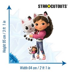 Gabby and Pandy Paws from Gabby’s Dollhouse Mini Cardboard Cutout Free Desktop