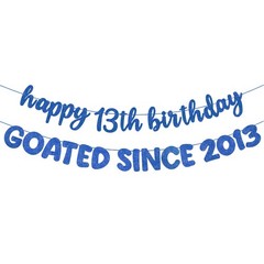 Fulmoon Dark Blue 13th Birthday Banner
