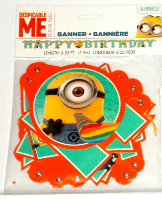 Despicable Me Happy Birthday Banner Free Shipping