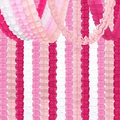 Rose-Red Pink-White Party-Decorations Streamers Garland – 157Ft Four-Leaf Clo…